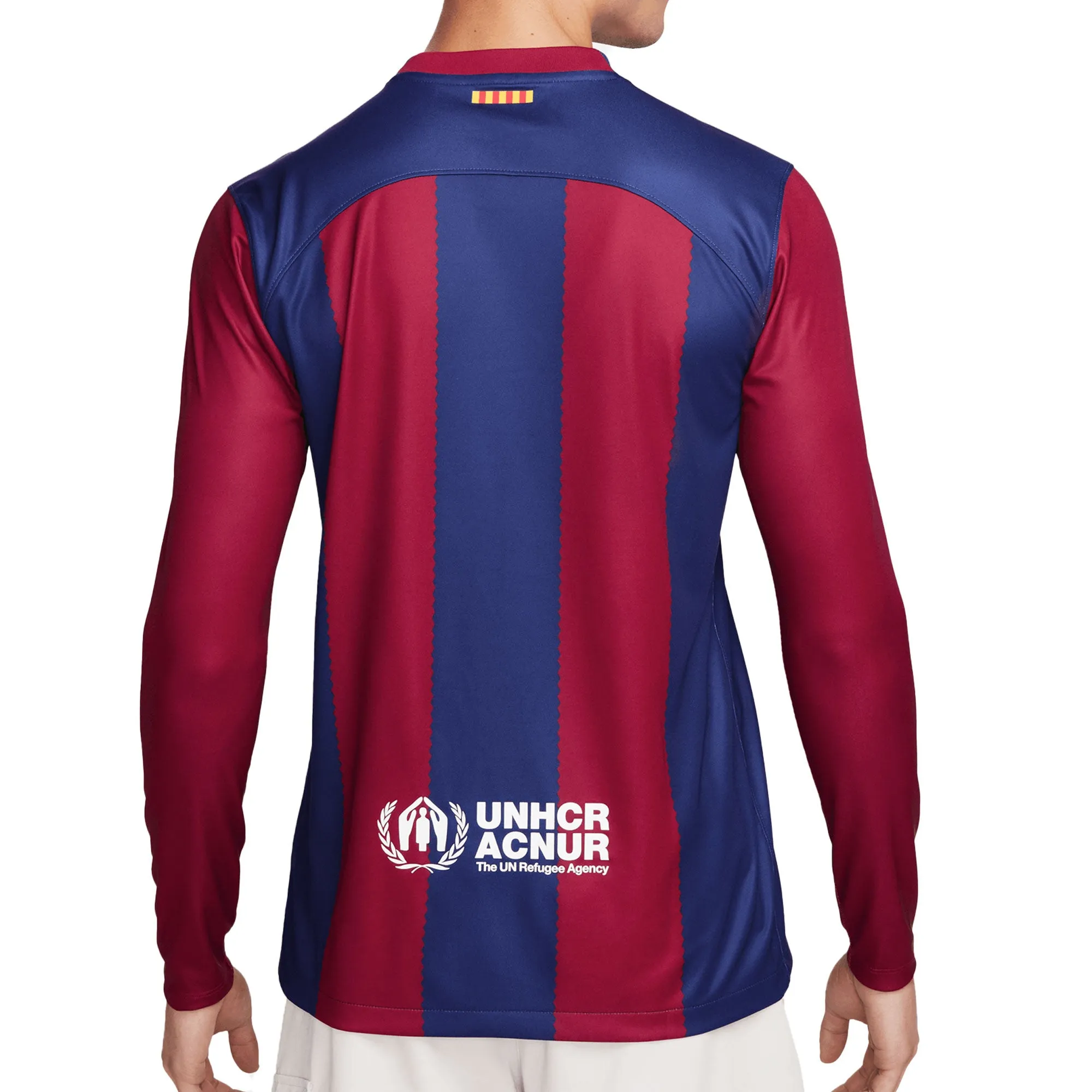 Nike Men's FC Barcelona 2023/24 Long Sleeve Home Jersey Red/Blue