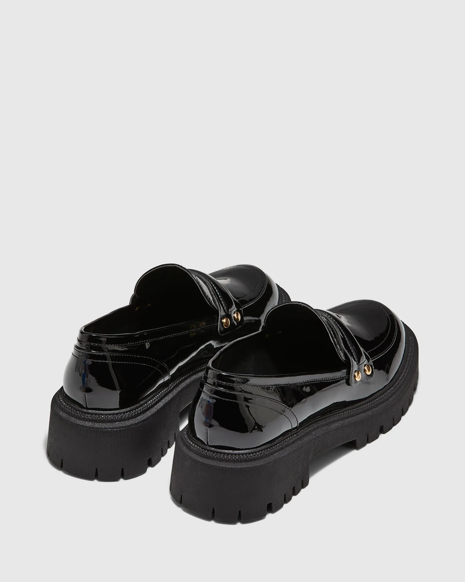 Optik Loafers Black Patent