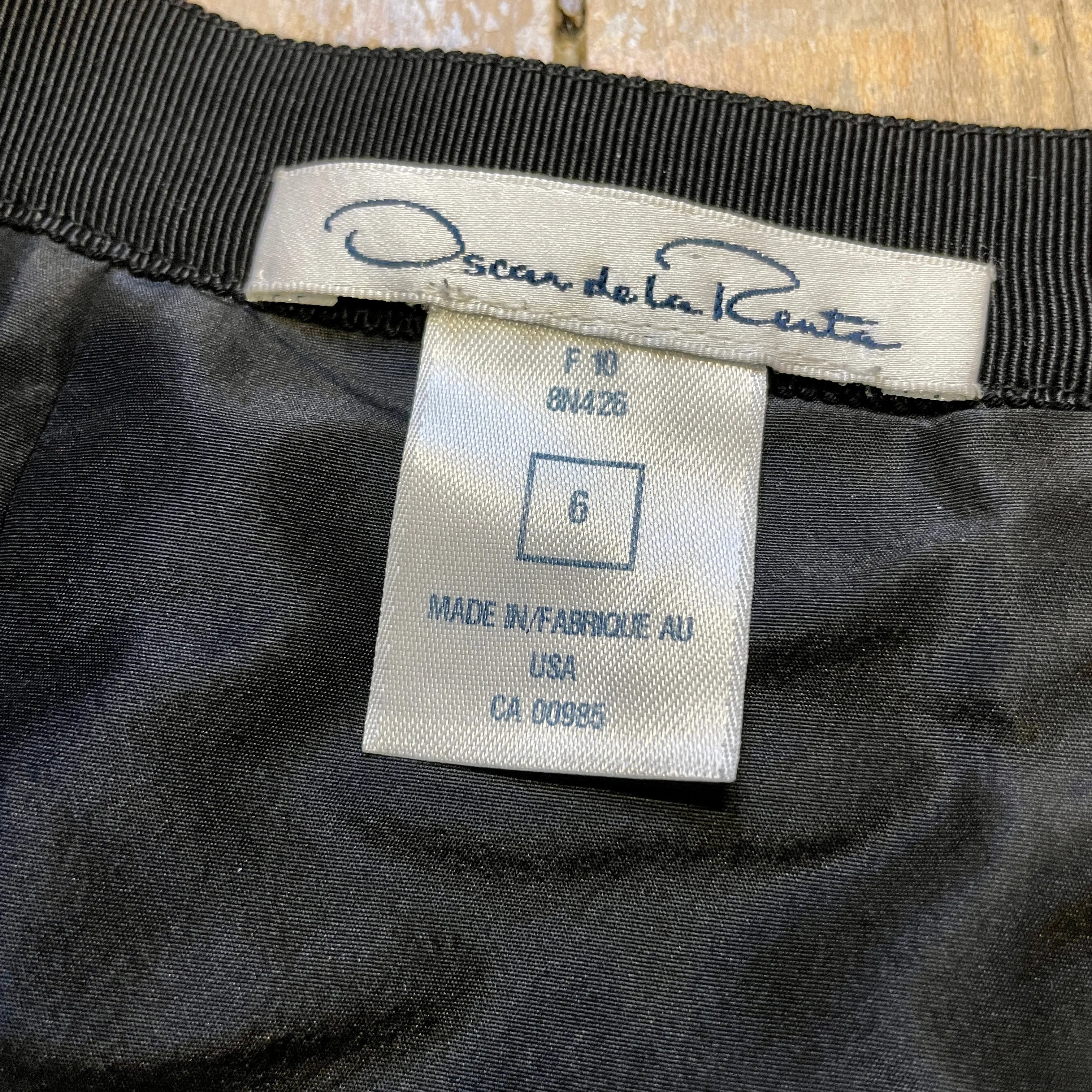 Oscar de la Renta Fall '10 Vintage Designer Skirt Made in USA Size 29"