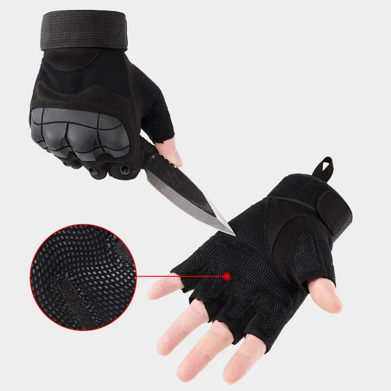 Outdoor  Military Half Finger Men Gloves