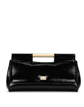 PATENT-LEATHER CLUTCH BAG