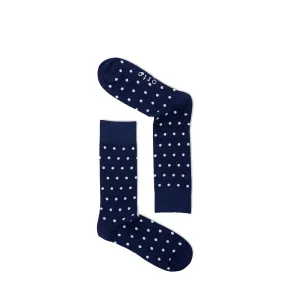 POLKA DOTS SOCKS - NAVY AND WHITE