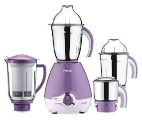 Preethi Lavender Pro 600-Watt Mixer Grinder (White/Purple)