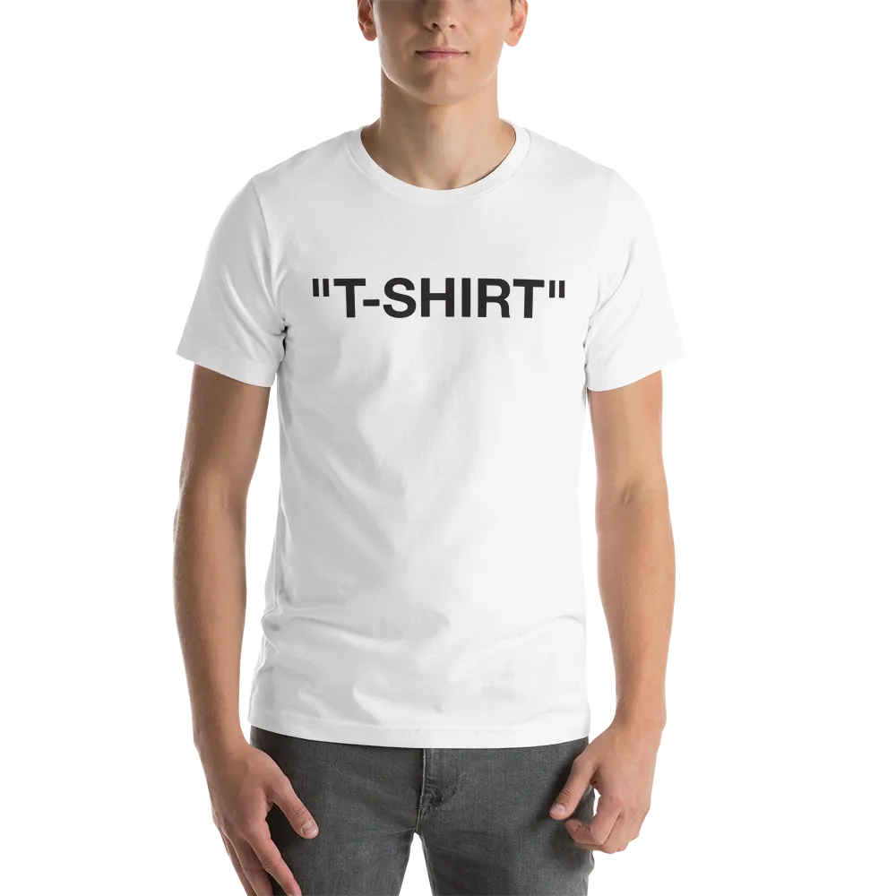 "PRODUCT" Series "T-SHIRT" Unisex T-shirt White