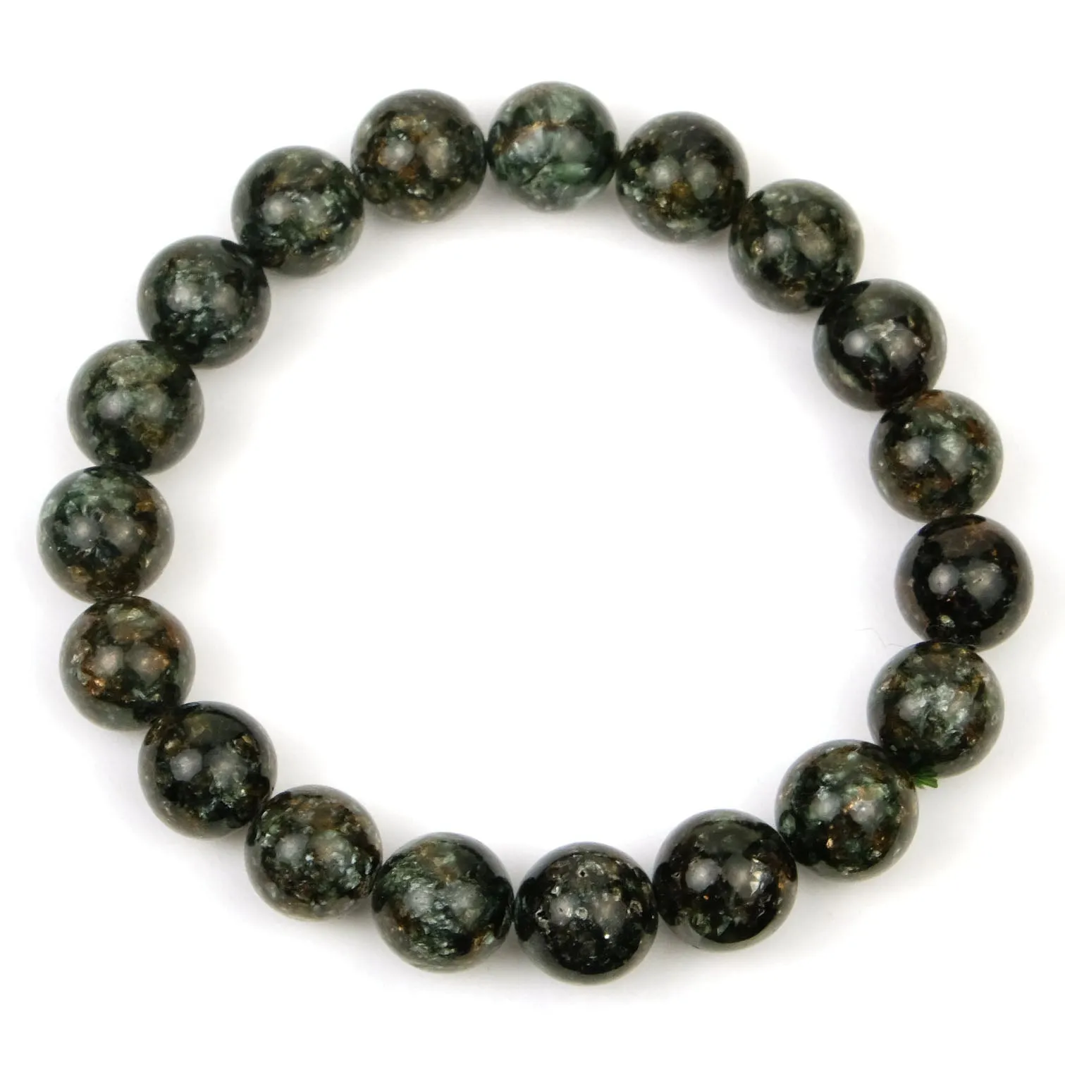 Seraphinite Russian Stretch Bracelet 10mm