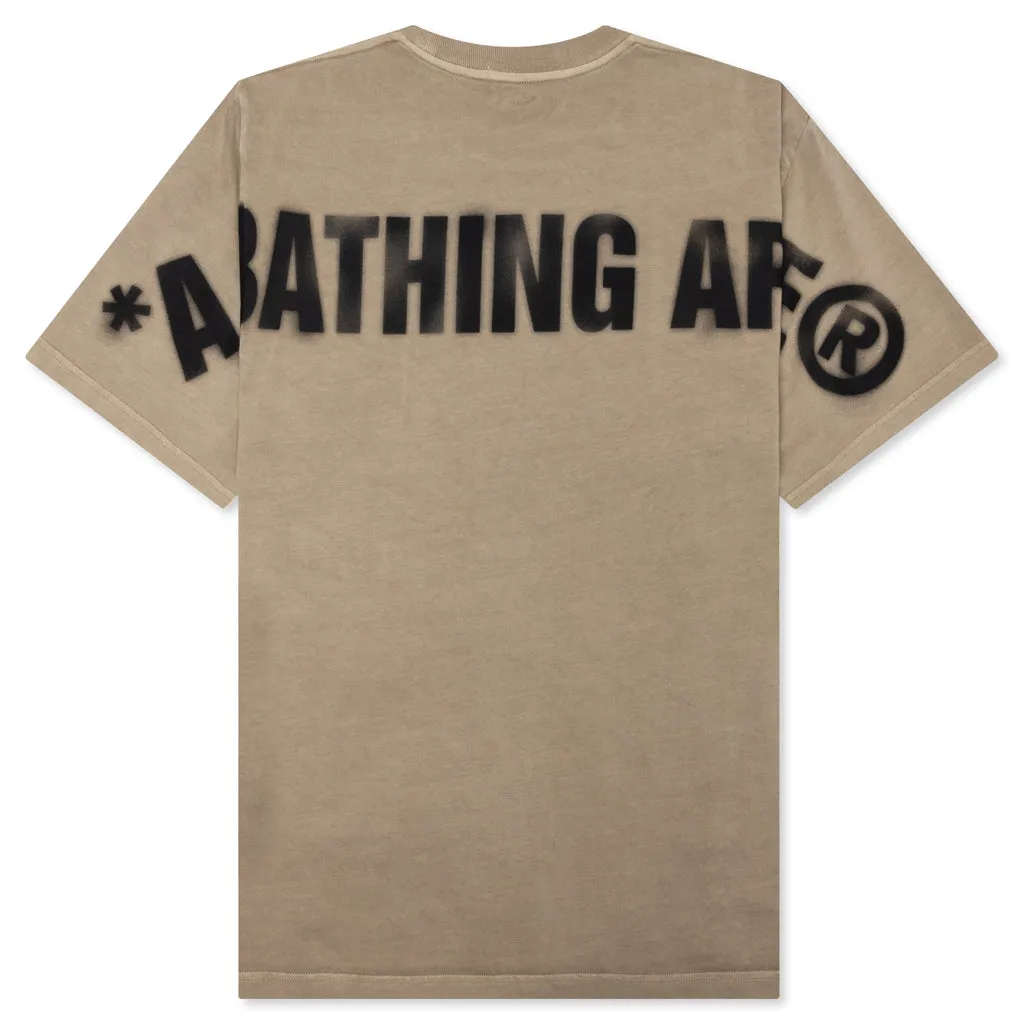 Spray Ape Head Tee - Beige