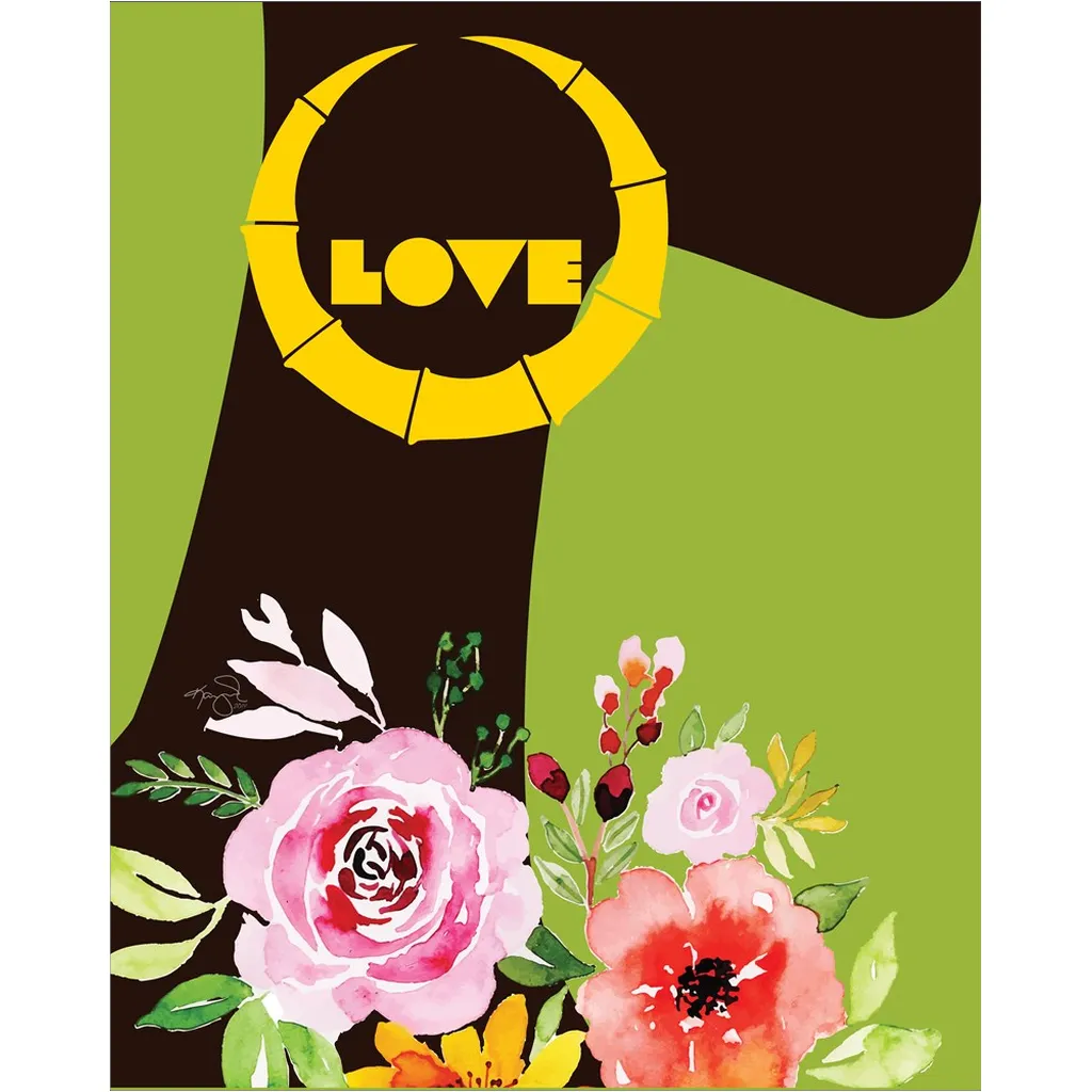 Spring Bamboo - "Love" Art Print