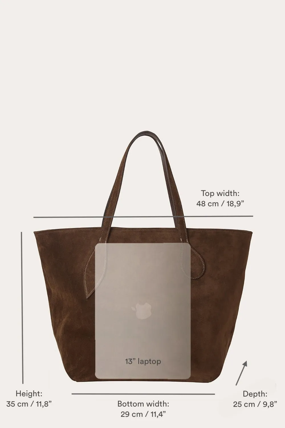 Sprout Tote Rhum Suede