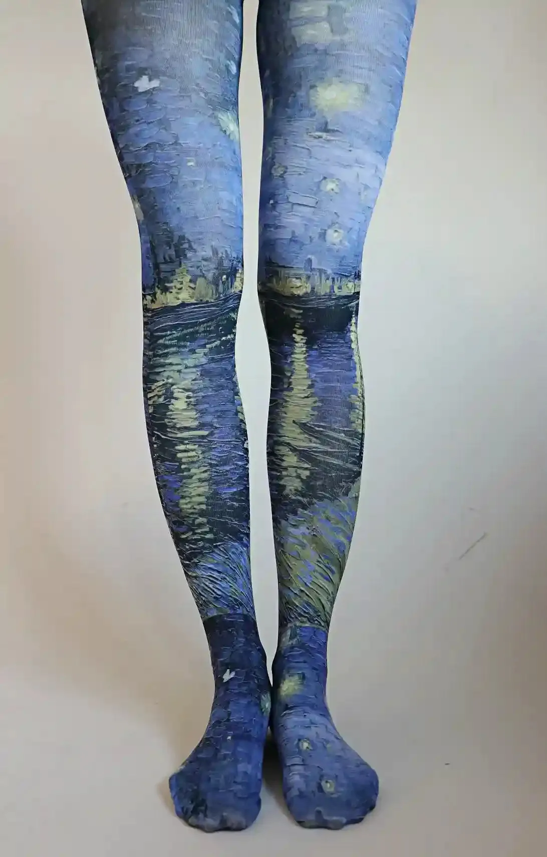 Starry Night Over the Rhône By Van Gogh Printed Art Tights