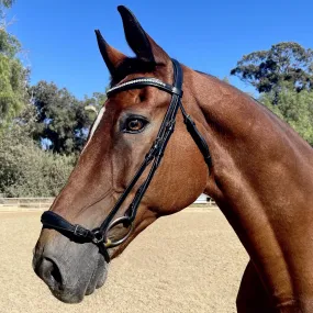 The Salzburg Non-Patent Leather Drop Noseband Bridle