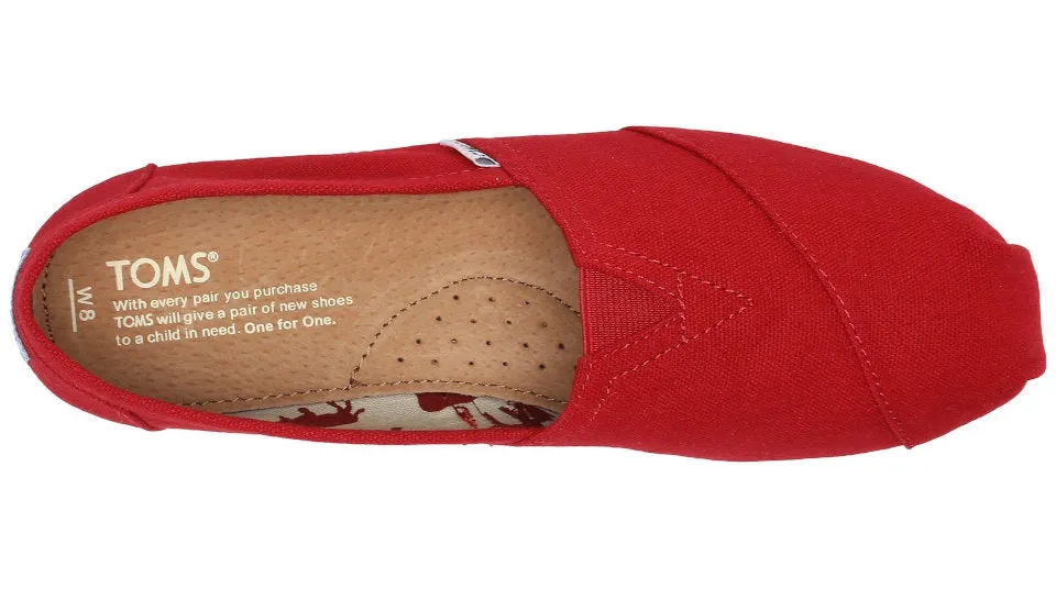 TOMS Classic Red Canvas - Women's