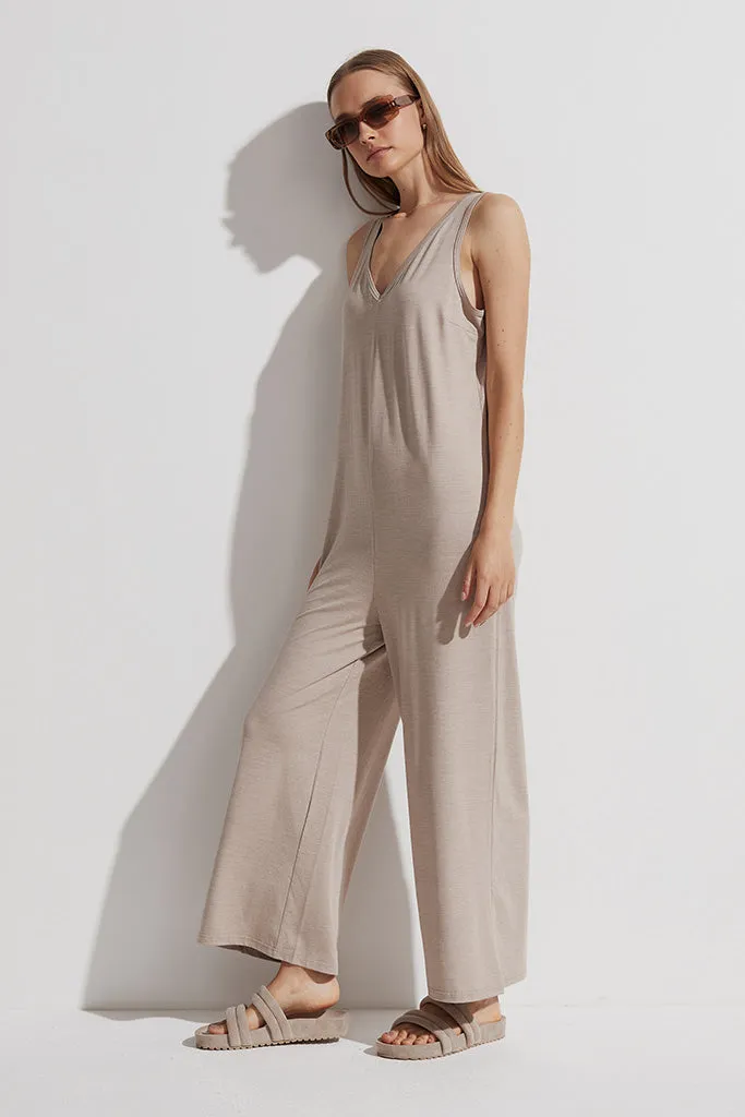 Varley - Pelion Jumpsuit - Taupe Marl *FINAL SALE