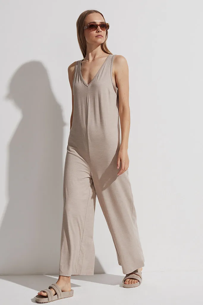 Varley - Pelion Jumpsuit - Taupe Marl *FINAL SALE