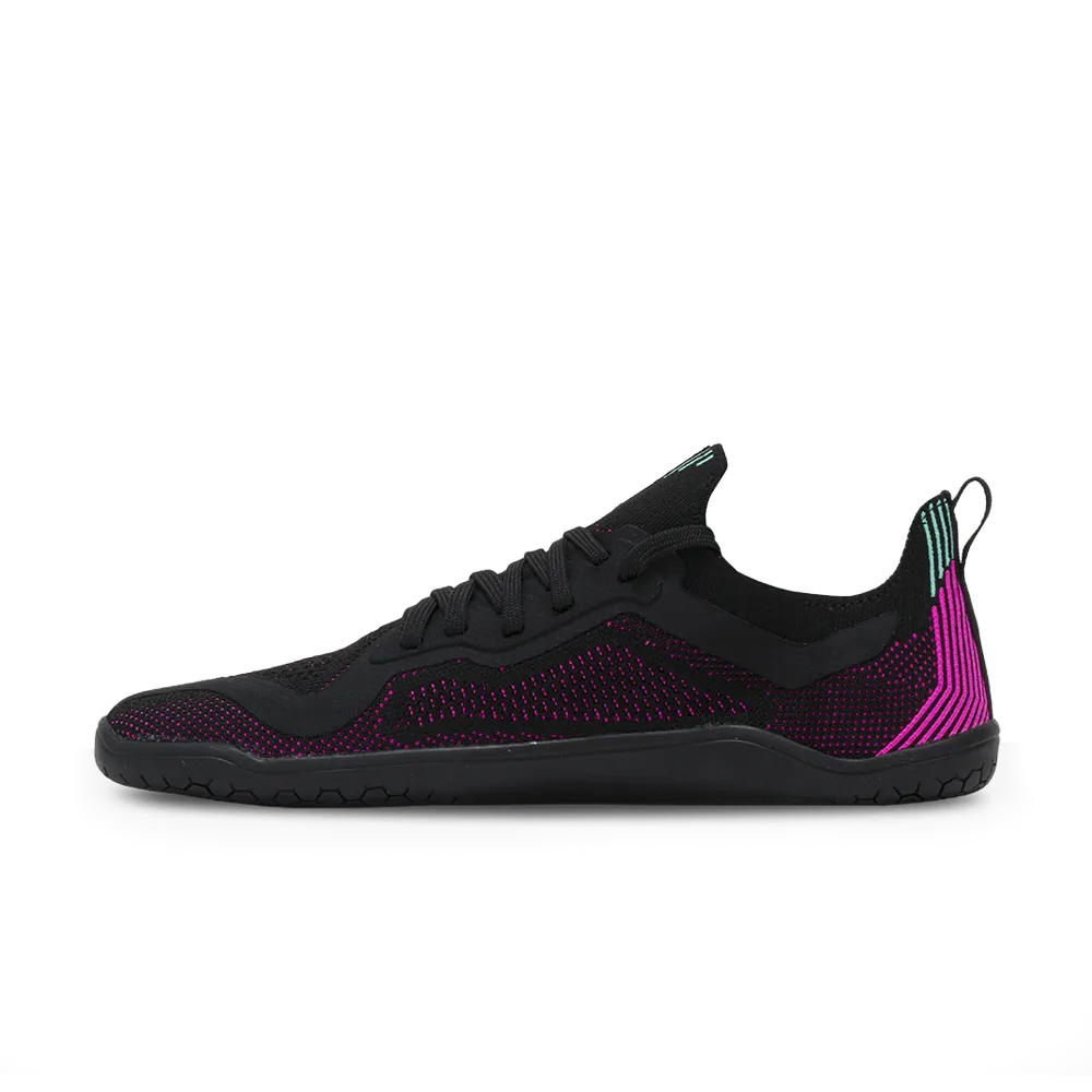 Vivobarefoot Primus Lite Knit Womens Obsidian/Vibrant Pink