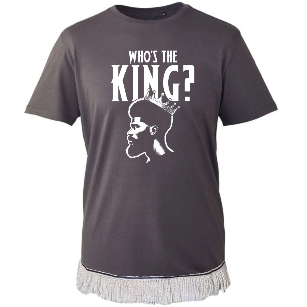 Who's The King Adult T-Shirt (White Vinyl)