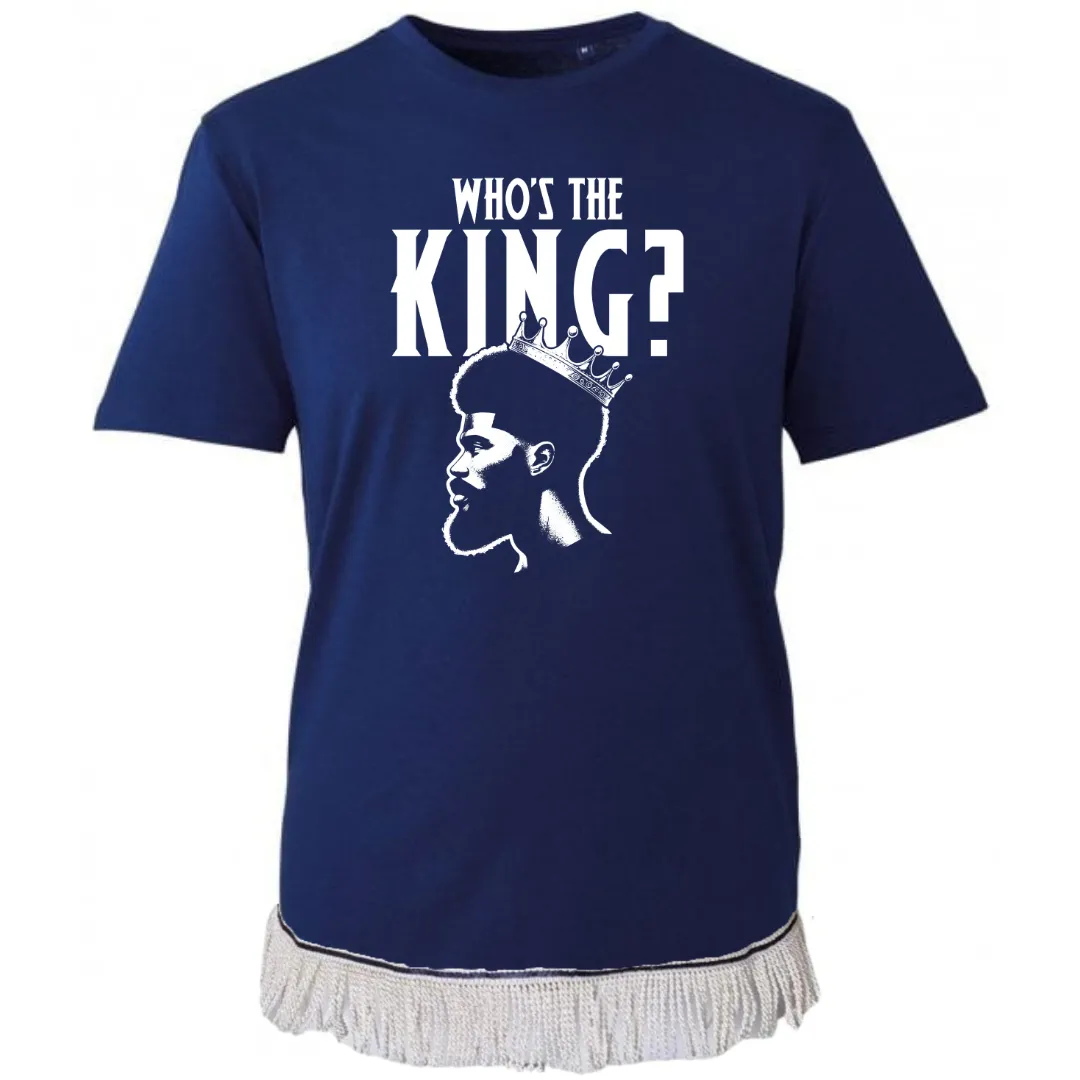 Who's The King Adult T-Shirt (White Vinyl)