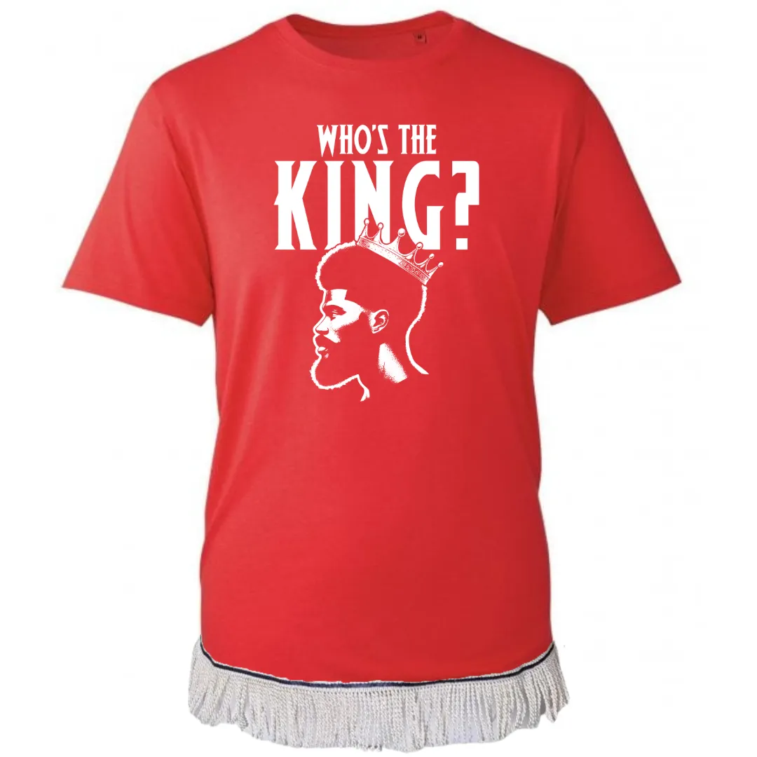 Who's The King Adult T-Shirt (White Vinyl)