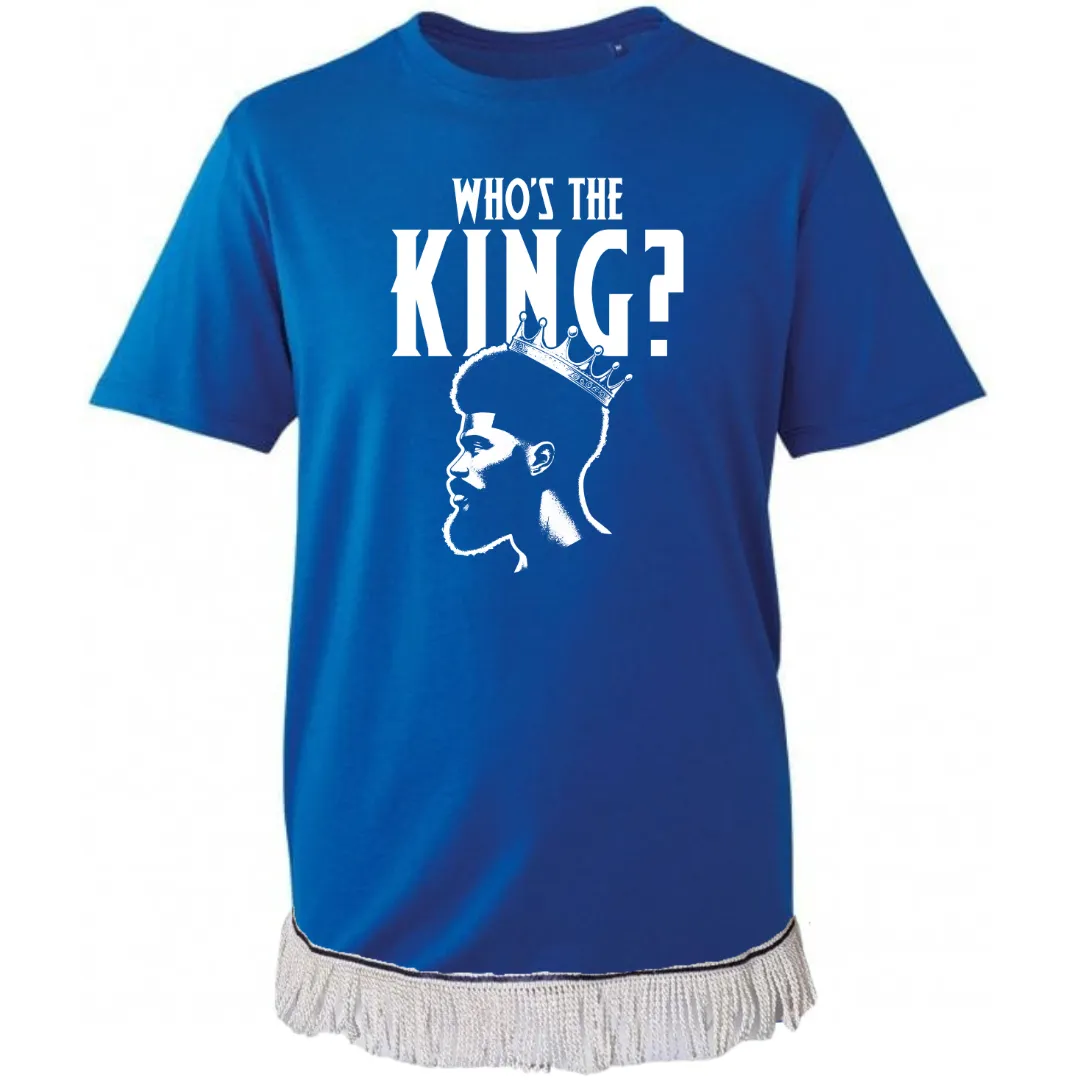 Who's The King Adult T-Shirt (White Vinyl)