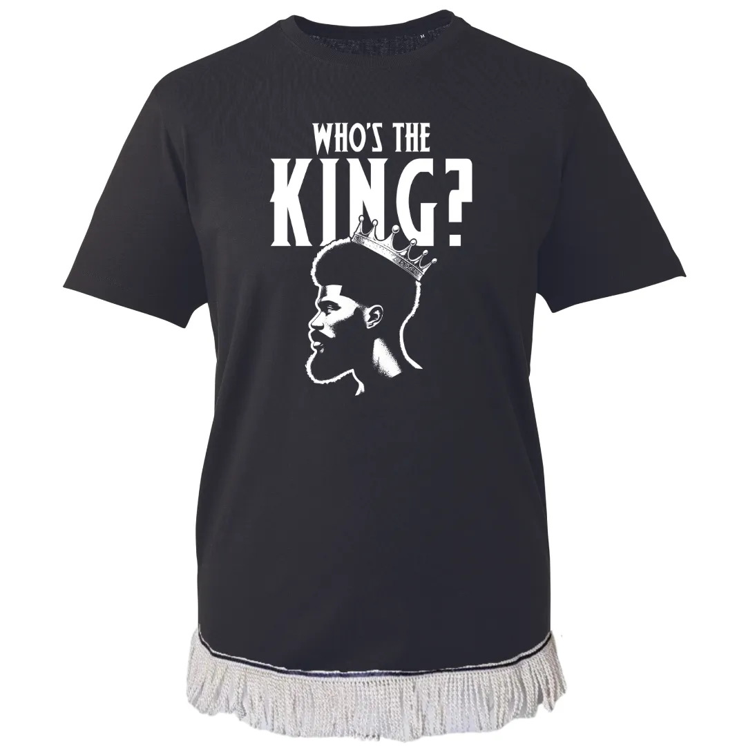 Who's The King Adult T-Shirt (White Vinyl)