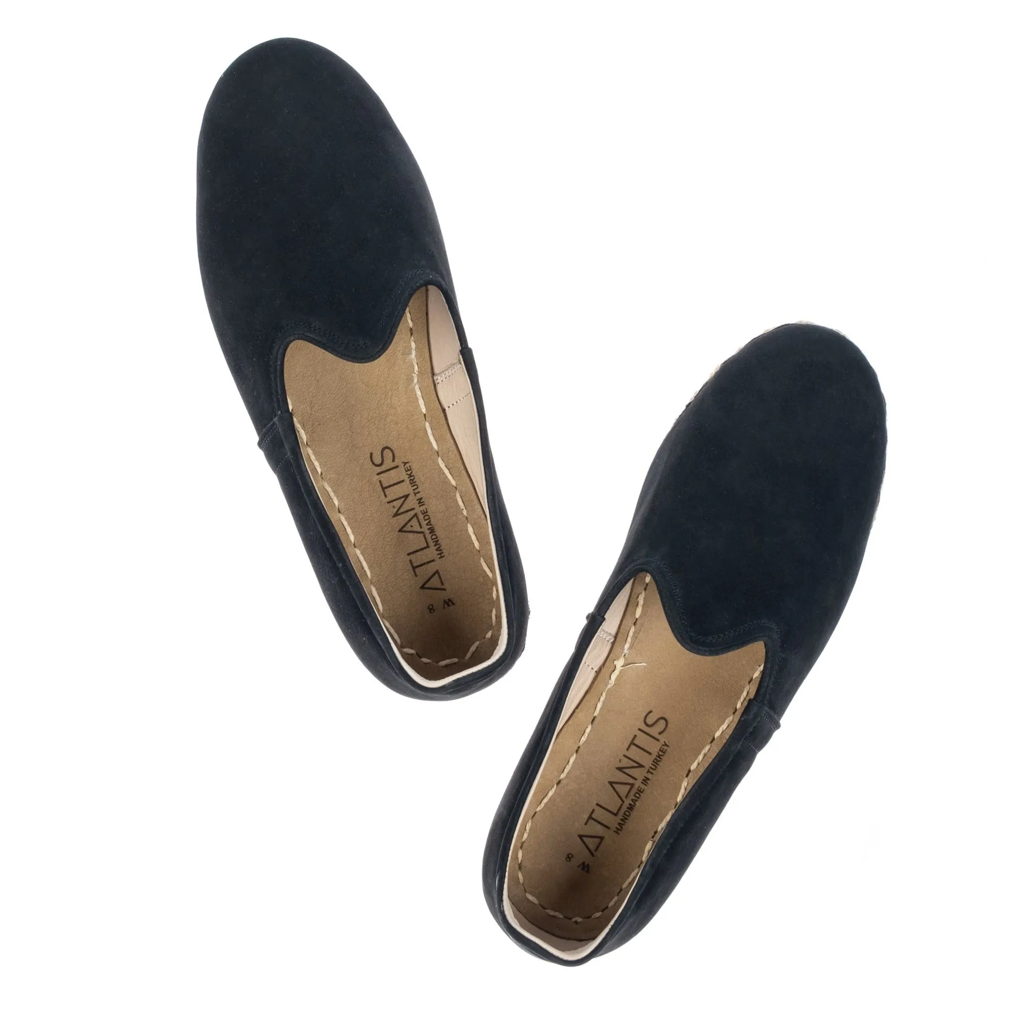 Women's Black Nubucks Slip On Shoes