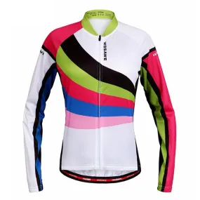 WOSAWE Multi-color Long Sleeve Cycling Jersey